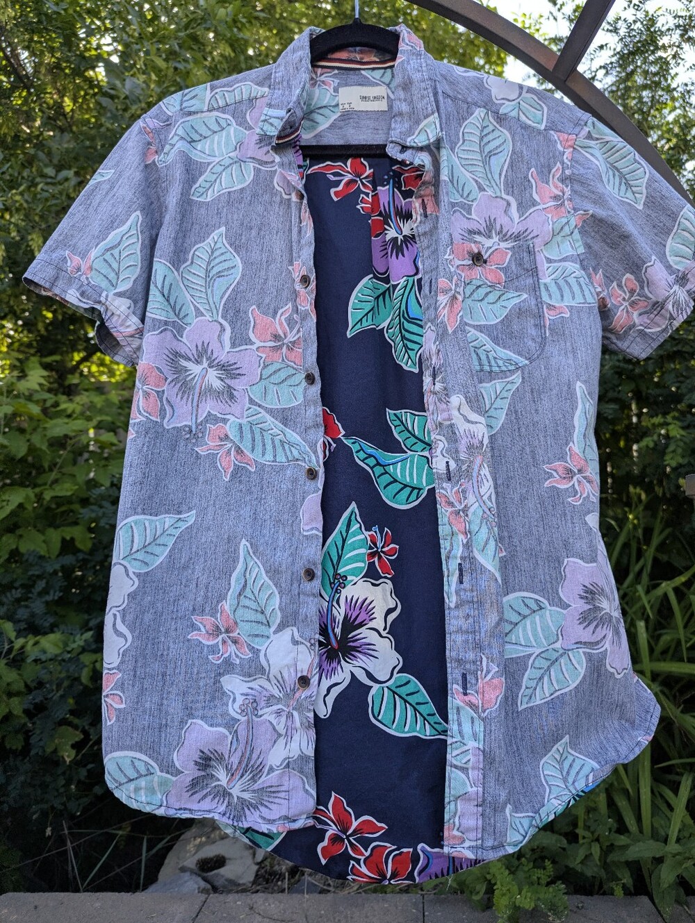 Sunrise Kingdom Aloha Hawaiian Pastel Tropical Resort Shirt Beach Vacation